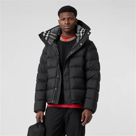 burberry puffer for boys|black puffer jacket men's designer.